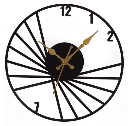 Premium Metal Wall Clock – Silent Sweep Quartz Movement & Modern Decorative Design