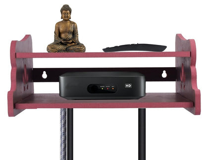 Wooden Set Top Box & Router Holder – Wall-Mount MDF Organizer Shelf
