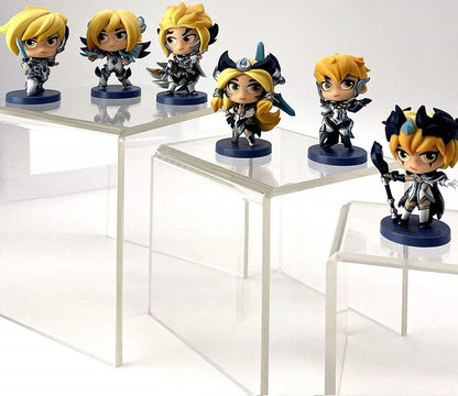 Crystal-Clear Acrylic Riser Stand Set – 3-Tier Display Stands for Jewelry, Collectibles & Decor