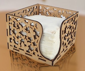 Elegant Wooden Tissue Paper Box – Stylish & Functional