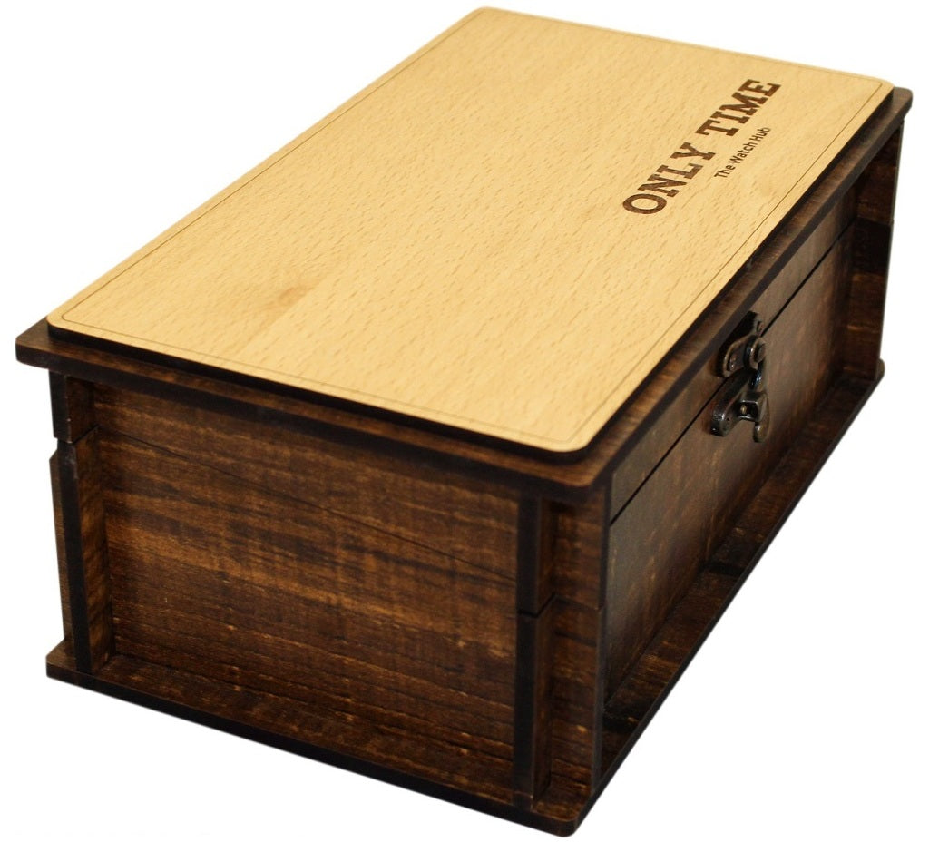 handicrafts Watch Storage Box|Wooden Watch Box|Men's and Women's Watch Box|Watch Storage Box Organizer with Faux Wooden Finish