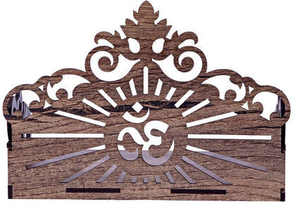 Elegant Wooden Mandir for Home – Wall Mounted Temple & Puja Set