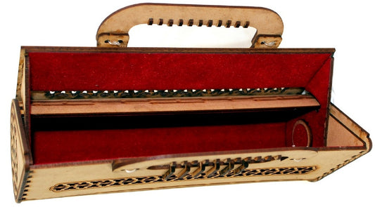 Handcrafted Wooden Sling Handbag – Stylish &amp; Elegant