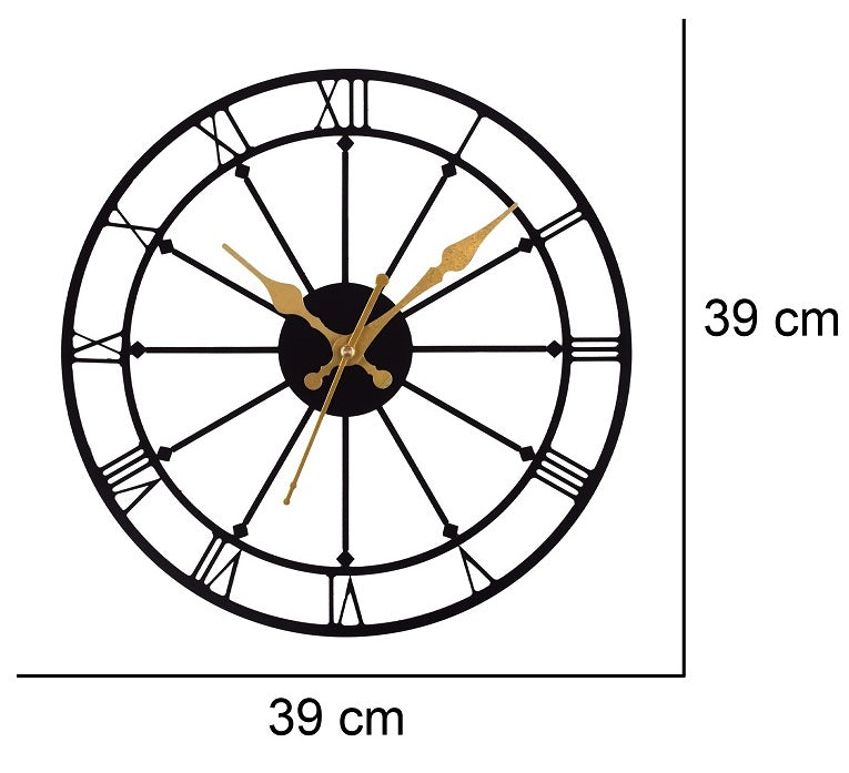 Premium Metal Wall Clock – Silent Sweep Quartz Movement & Modern Decorative Design