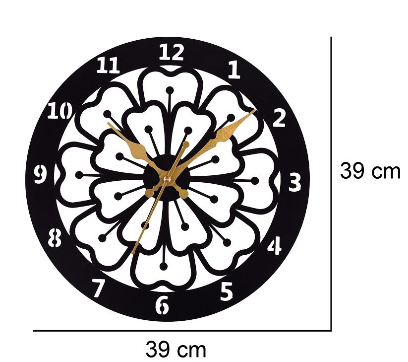 Premium Metal Wall Clock – Silent Sweep Quartz Movement & Modern Decorative Design