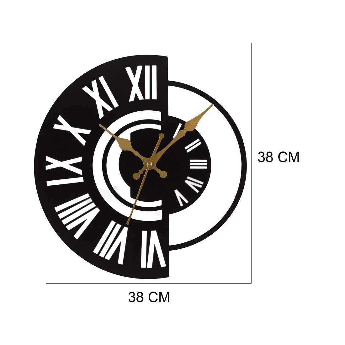 Premium Metal Wall Clock – Silent Sweep Quartz Movement & Modern Decorative Design