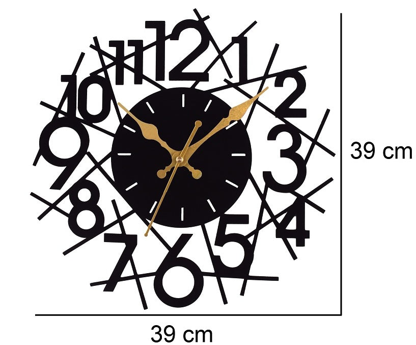 Premium Metal Wall Clock – Silent Sweep Quartz Movement & Modern Decorative Design
