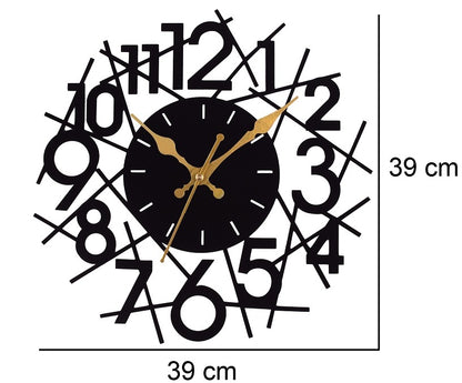 Premium Metal Wall Clock – Silent Sweep Quartz Movement & Modern Decorative Design