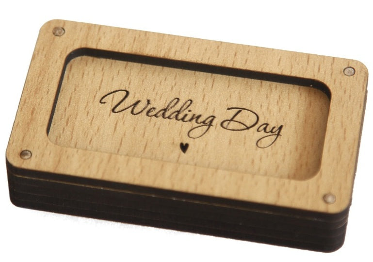 Wooden Data Storage Box – Compact & Durable