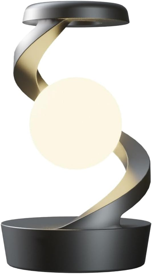 3D Levitating Moon Lamp with Spiral Magnetic Base