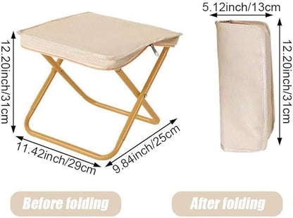 Folding Stool & Footrest for Travel, Hiking, and Camping