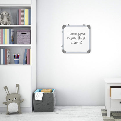 Compact 12x12 Inch Dry Erase Whiteboard – Reusable, Easy-Clean, Magnetic & Portable