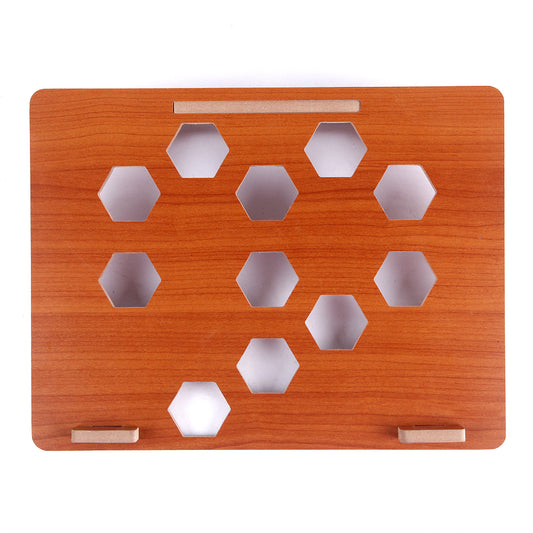 Adjustable Wooden Laptop Stand – Foldable & Ergonomic