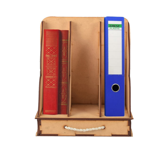 Wooden Book Holder – Study Table & Office File Stand for Reading & Display