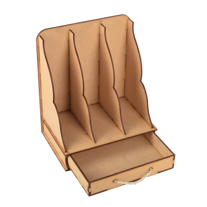 Wooden Book Holder – Study Table & Office File Stand for Reading & Display
