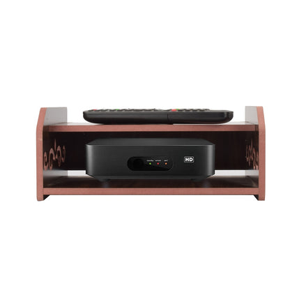 Wooden Set Top Box & Router Holder – Wall-Mount MDF Organizer Shelf