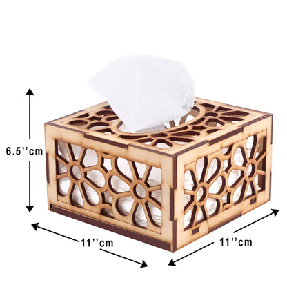 Elegant Wooden Tissue Paper Box – Stylish & Functional