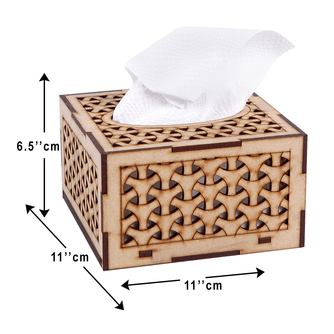 Elegant Wooden Tissue Paper Box – Stylish & Functional