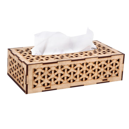 Elegant Wooden Tissue Paper Box – Stylish & Functional