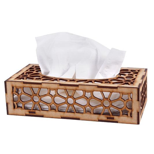 Elegant Wooden Tissue Paper Box – Stylish & Functional