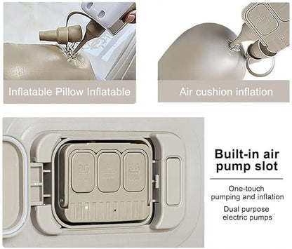 Inflatable Air Mattress with Built-In Pump