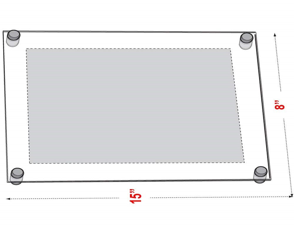 Custom A1 Wall-Mounted Acrylic Floating Frames | Modern Gallery Frames for Artwork & Posters