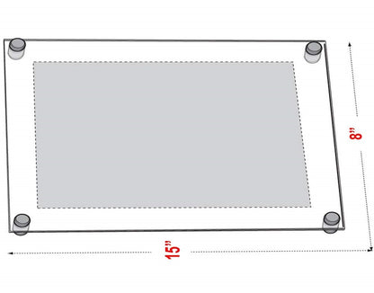 Custom A1 Wall-Mounted Acrylic Floating Frames | Modern Gallery Frames for Artwork & Posters