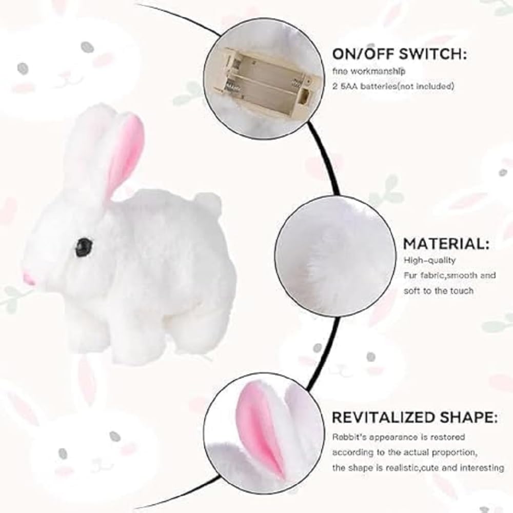 Animated Hopping Bunny Toy with Sound & Movement