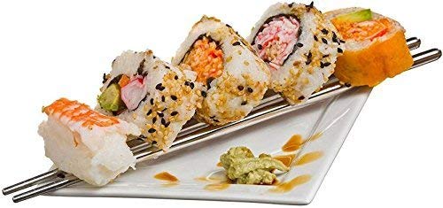 Premium 304 Stainless Steel Chopsticks – 5 Pairs Reusable