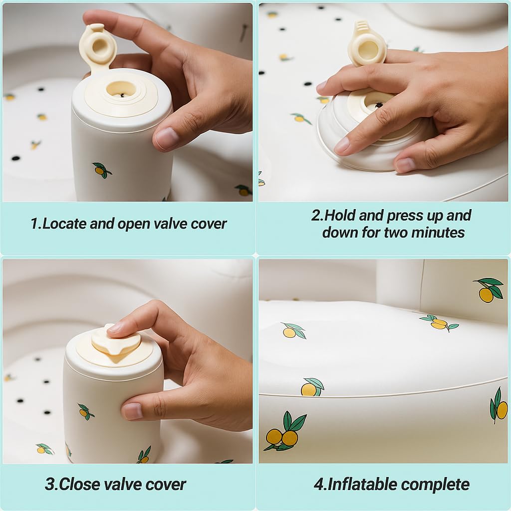 Inflatable Baby Sitting Chair with Back Support