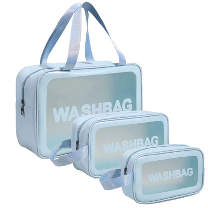 Set of 3 Transparent Waterproof Travel Pouches