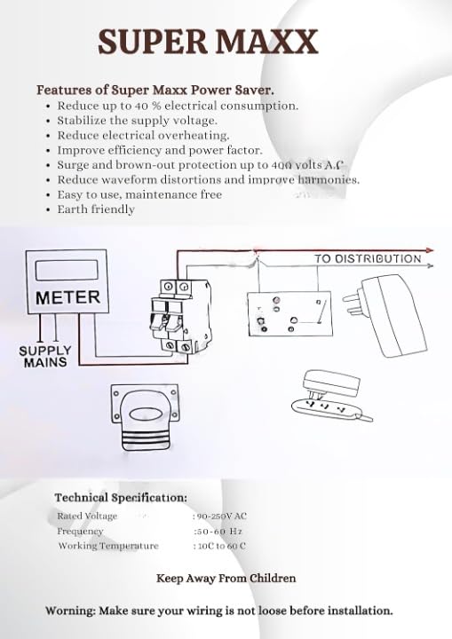 Super Maxx Power Saver – Advanced Energy Optimization Device