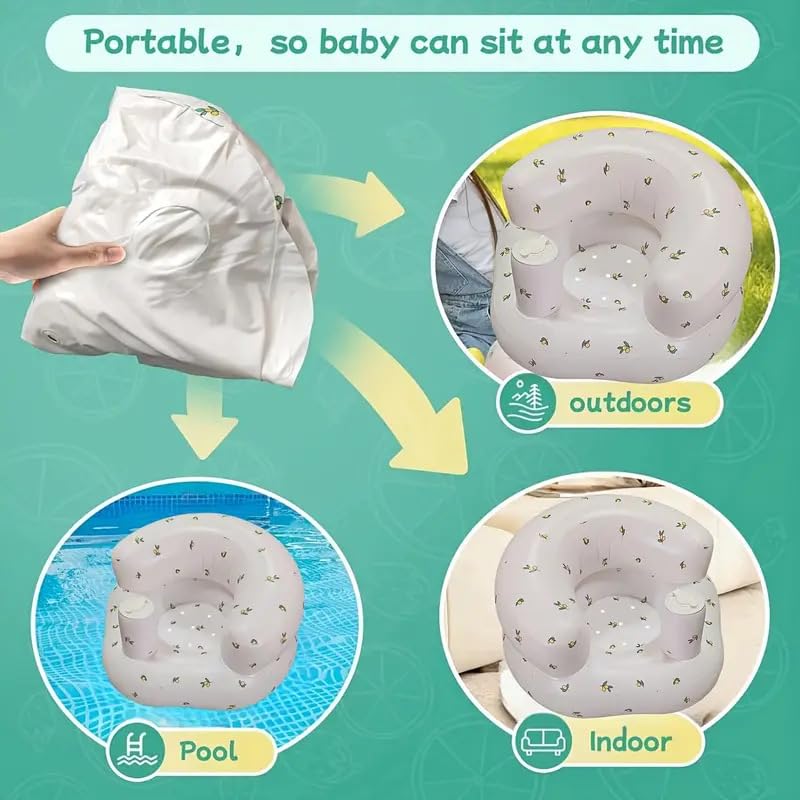 Inflatable Baby Sitting Chair with Back Support