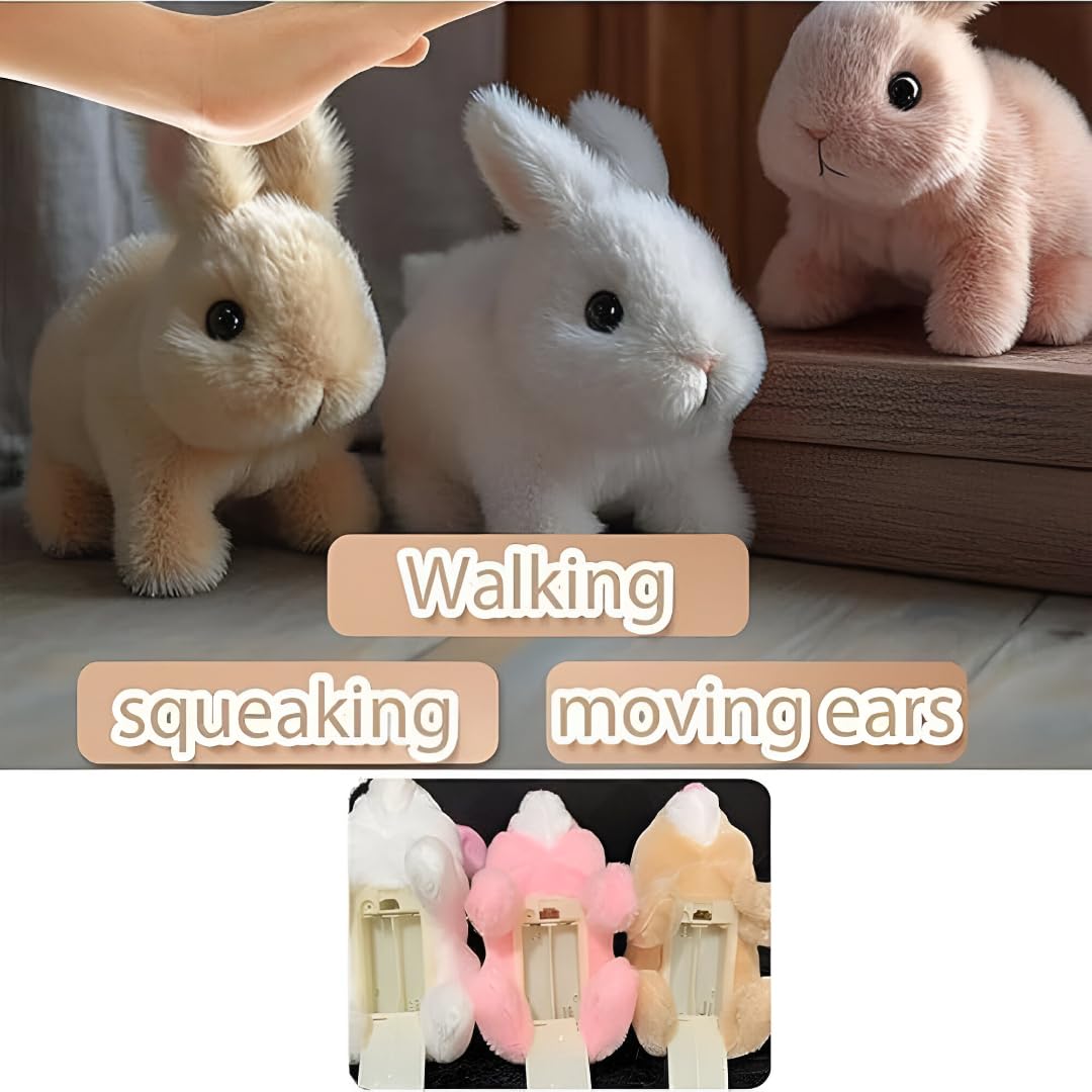 Animated Hopping Bunny Toy with Sound & Movement
