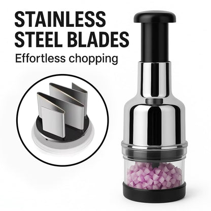 Hand-Press Food Chopper/Cutter