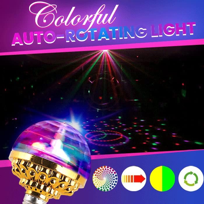 RGB LED Rotating Disco Light Bulb