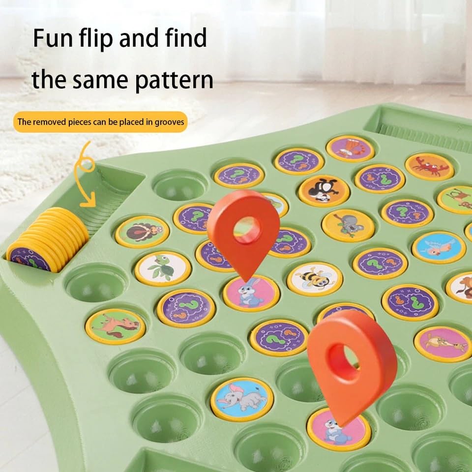 Educational Flipping Chess Match Game