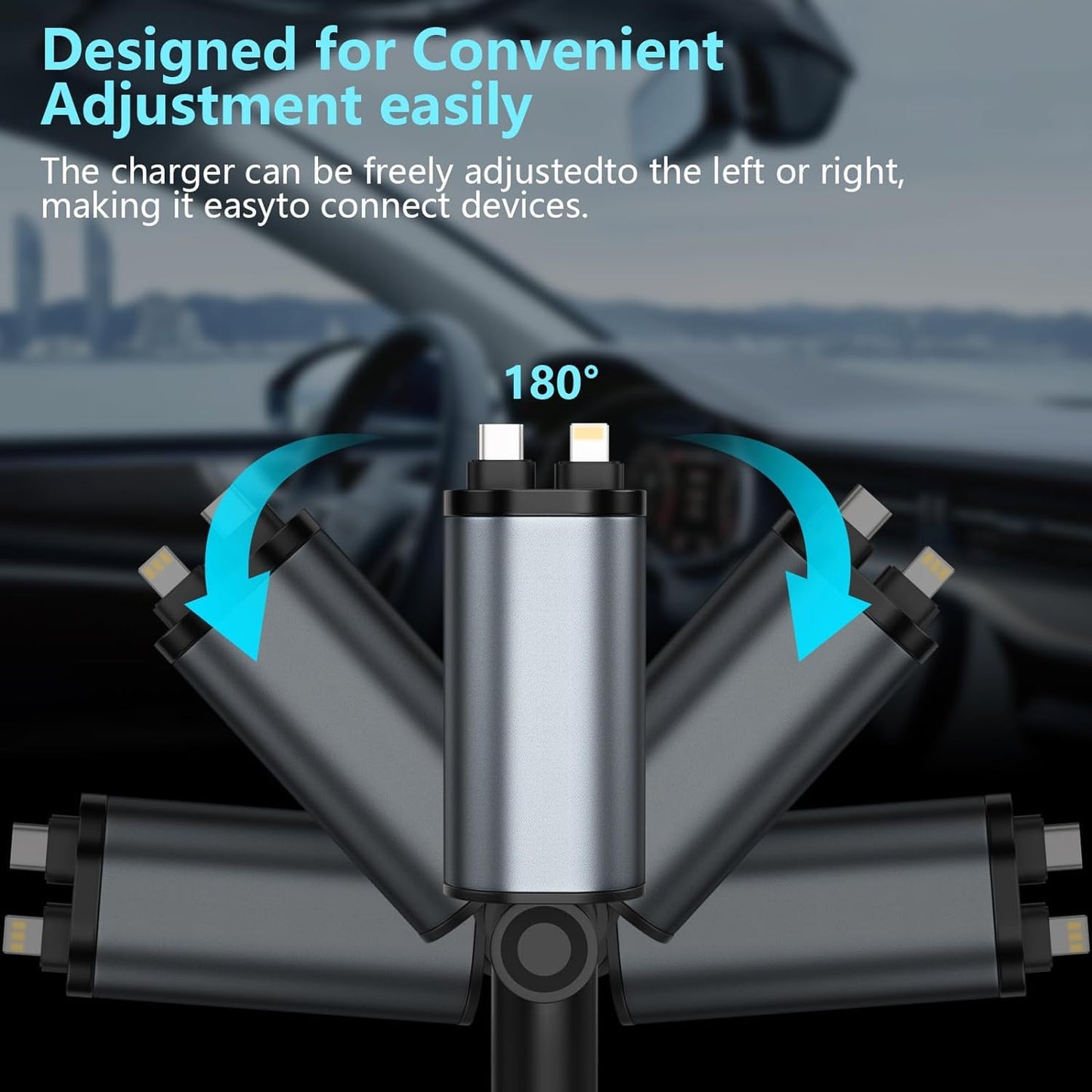 Retractable Car Charger Adapter