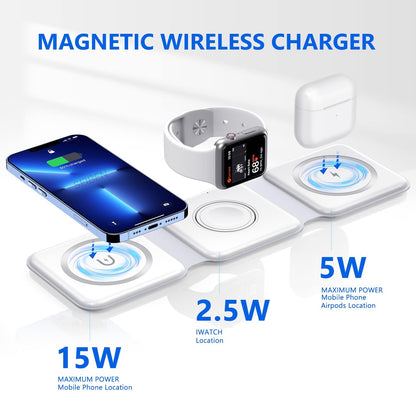 3-in-1 Magnetic Wireless Charging Station