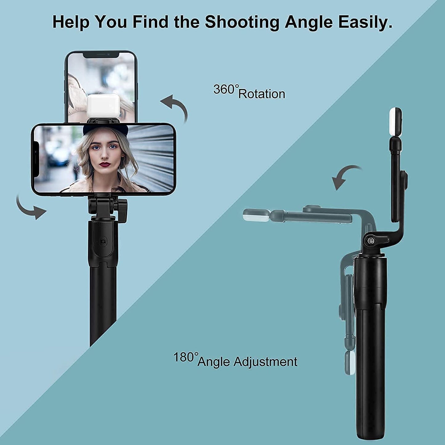 3-in-1 Bluetooth Selfie Stick Tripod with Remote