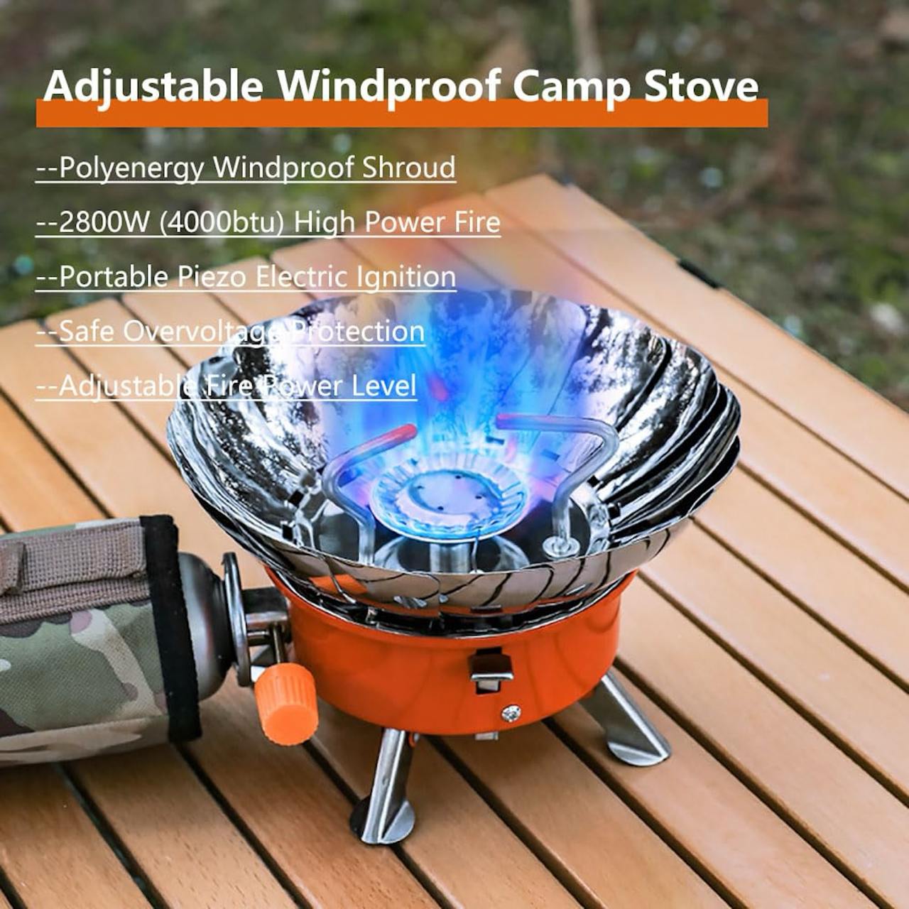 Portable Ultralight Camping Stove with Carry Bag