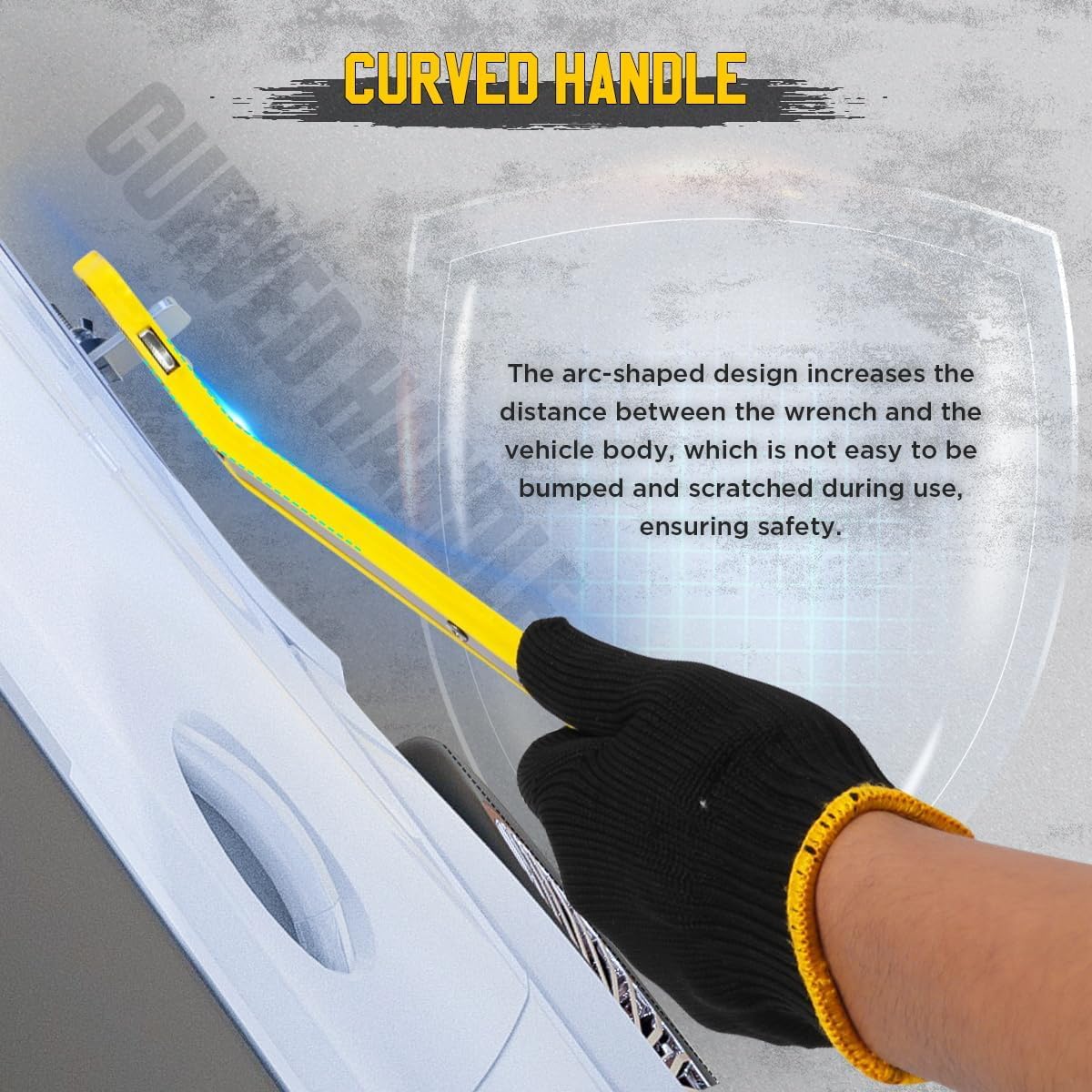 360° Swivel Head Ratchet Wrench Jack Handle