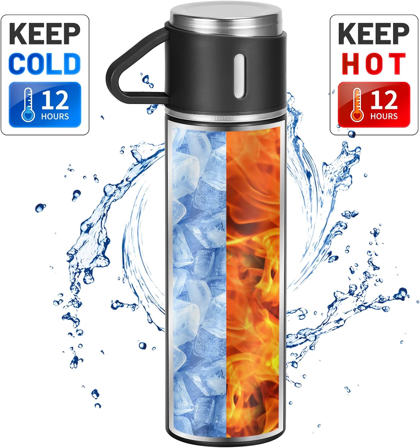 Premium Stainless Steel Travel Mug - 12 Hour Hot & Cold