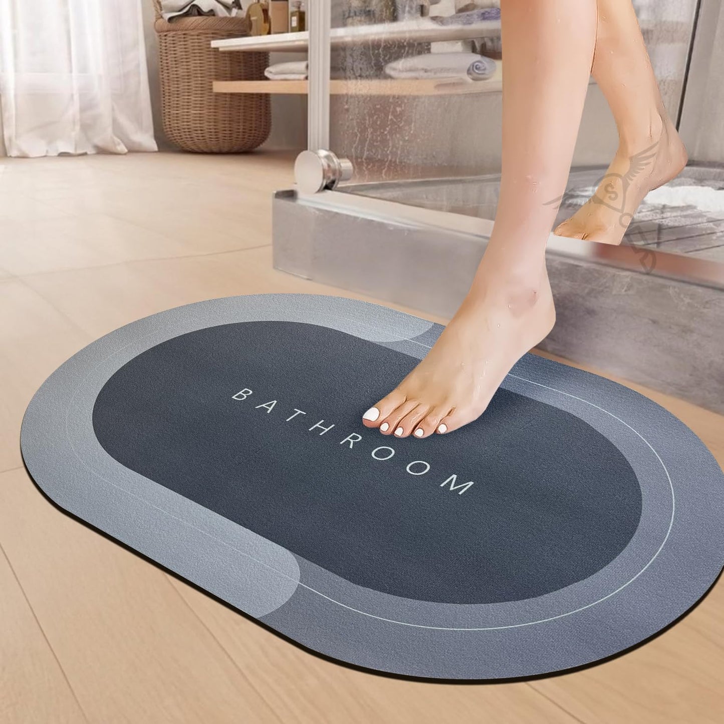 Quick-Dry Rubber Bath Mat
