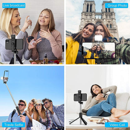 3-in-1 Bluetooth Selfie Stick Tripod with Remote