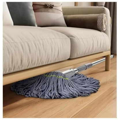 Self-Wringing Microfiber Mop with Extendable Handle