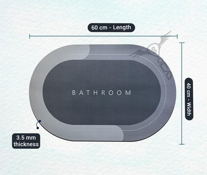 Quick-Dry Rubber Bath Mat