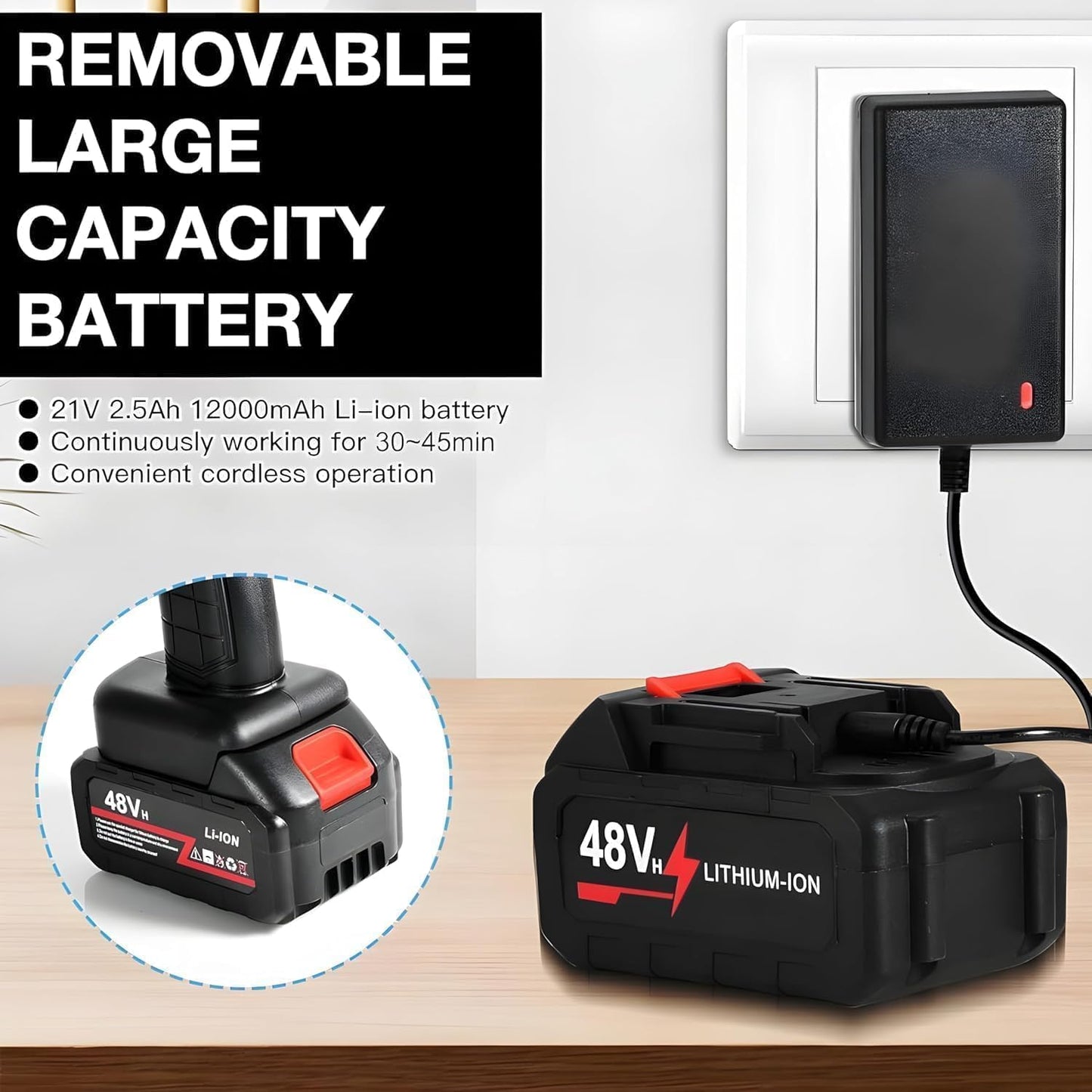 Cordless 48V High Pressure Car Washer (2 Batteries)