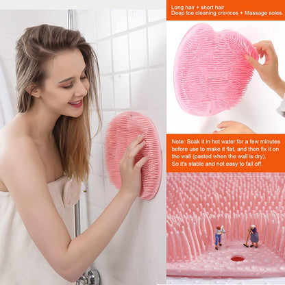 Silicone Back & Foot Scrubber with Suction Cups