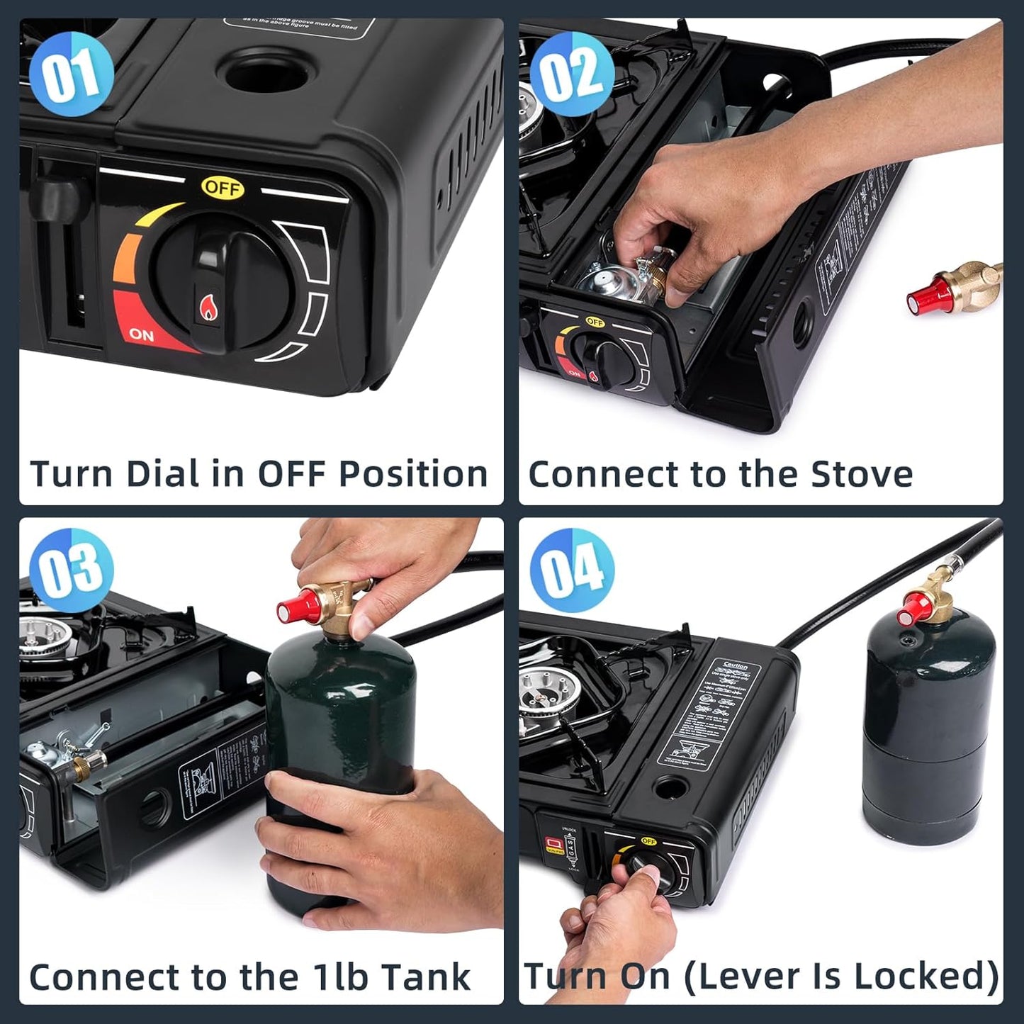 Dual Fuel Portable Camping Stove